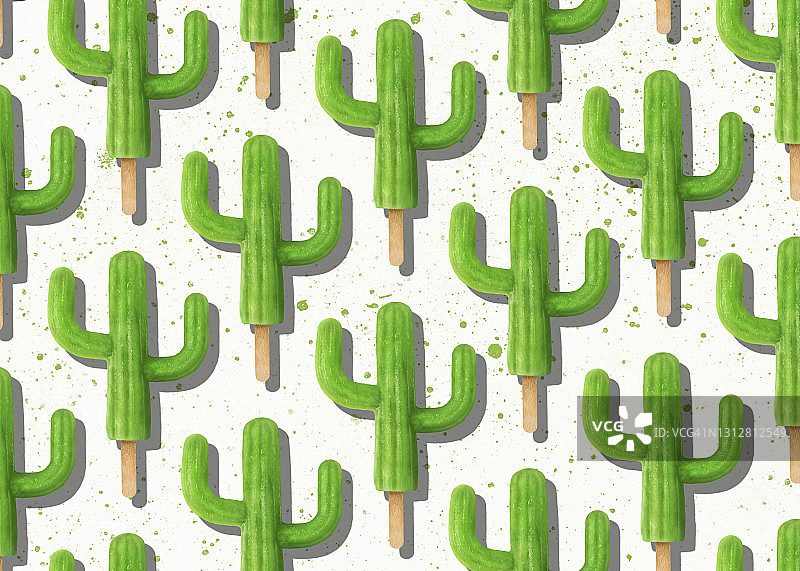 仙人掌冰棒图片素材