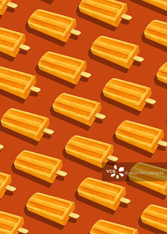 橙色冰棒图片素材