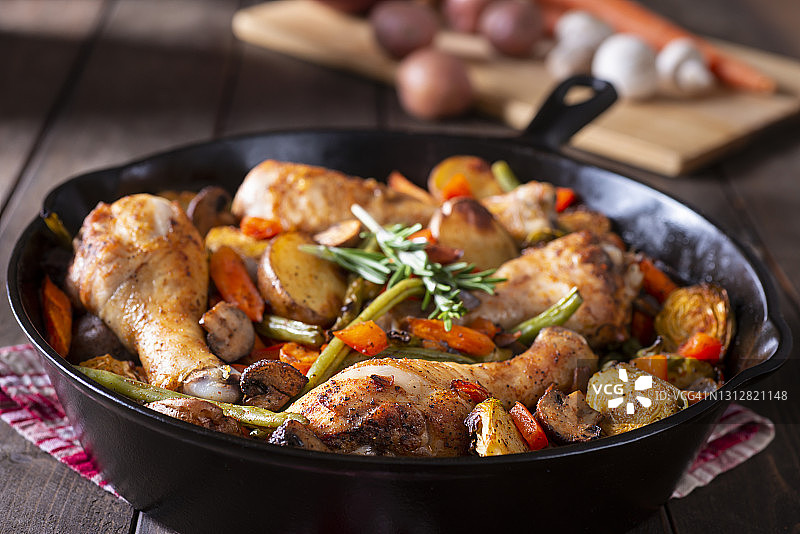 香煎鸡肉图片素材