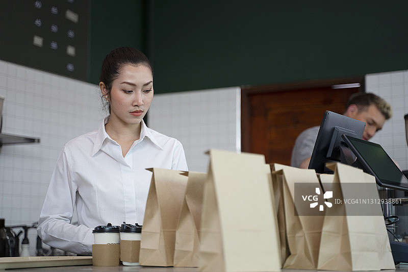 咖啡店服务图片素材