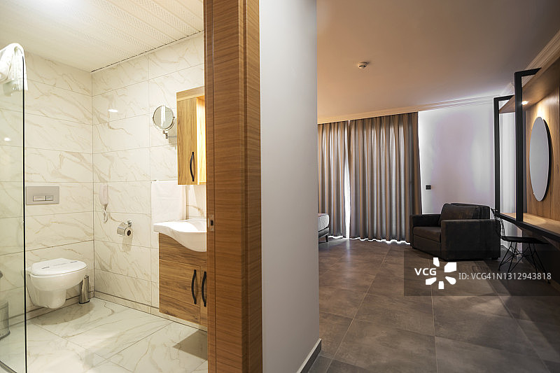 豪华优雅的卧室室内设计图片素材