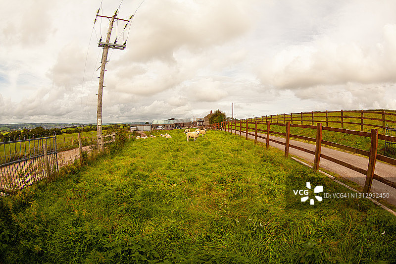 南威尔士农场图片素材