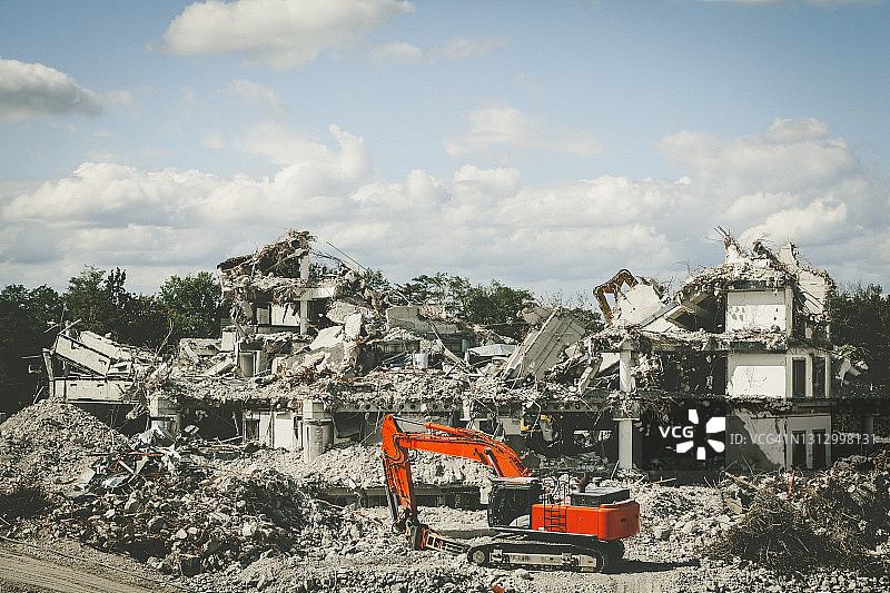 德国房屋拆迁图片素材