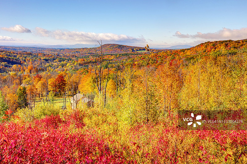 马萨诸塞州伯克希尔的秋天图片素材