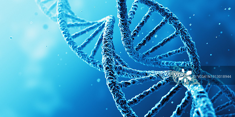 DNA概念蓝色背景图片素材