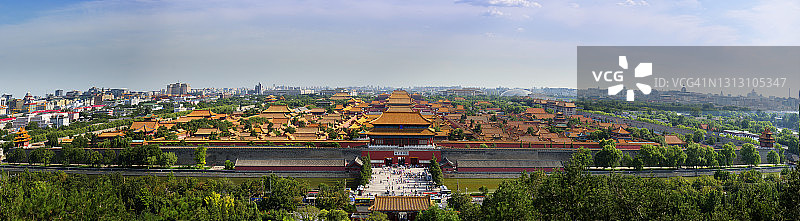 北京故宫博物院全景图片素材