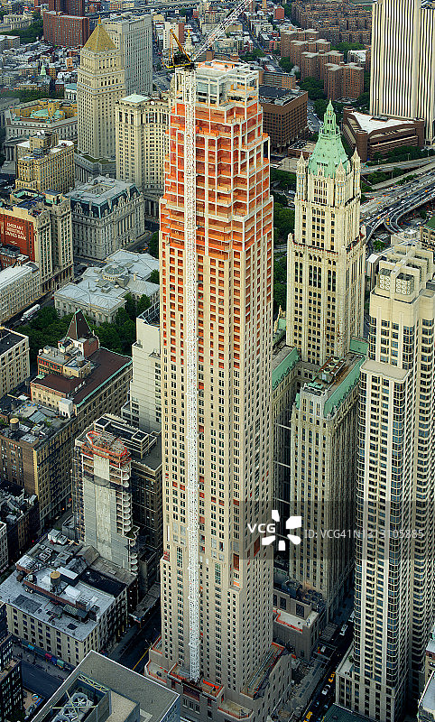 还在建设中的三十公园广场，下曼哈顿图片素材