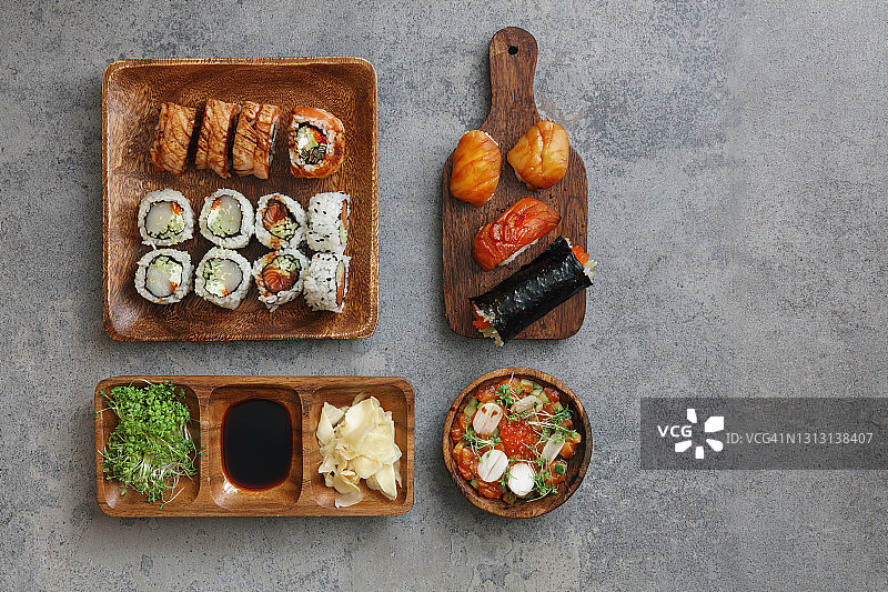寿司和寿司卷合集图片素材