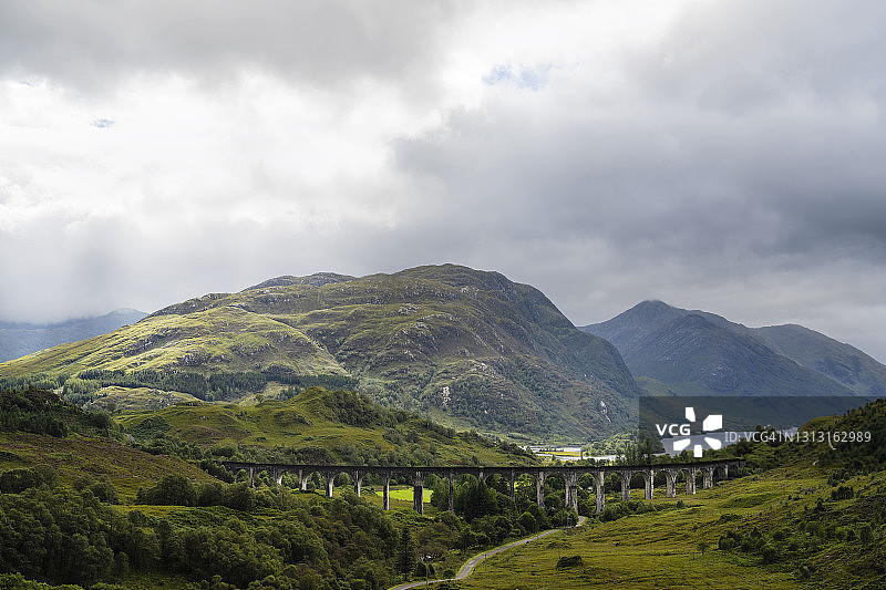 格伦芬南高架桥和希尔湖图片素材
