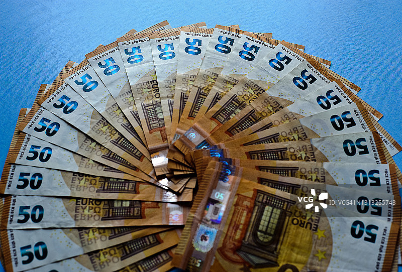50欧元纸币图片素材