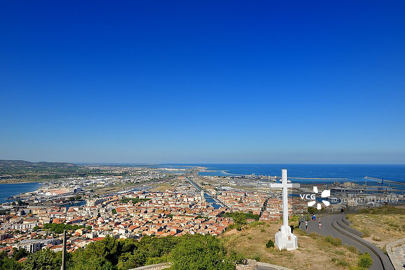 法国塞特城市东部风光图片素材