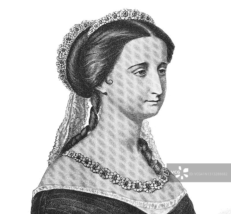 法国欧仁妮·德·蒙蒂霍皇后肖像图片素材