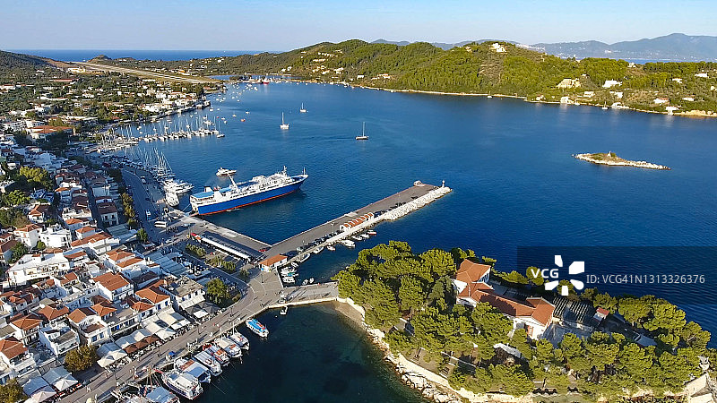 斯基亚索斯港图片素材