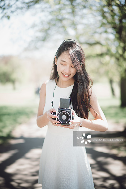 女摄影师图片素材