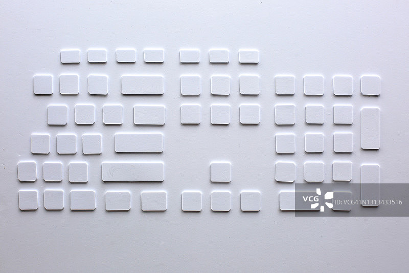 白色键盘图片素材