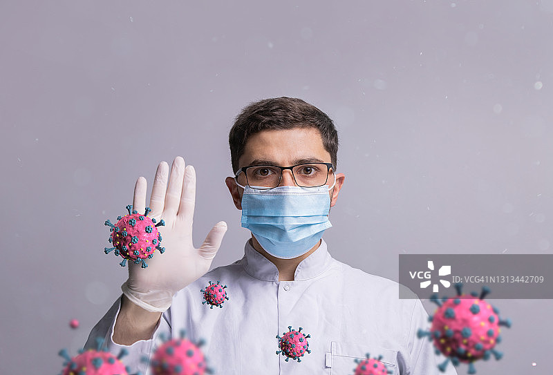 阻止冠状病毒信息图片素材