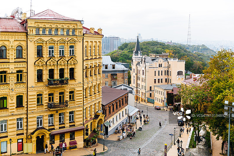 乌克兰基辅安德鲁斯下坡图片素材