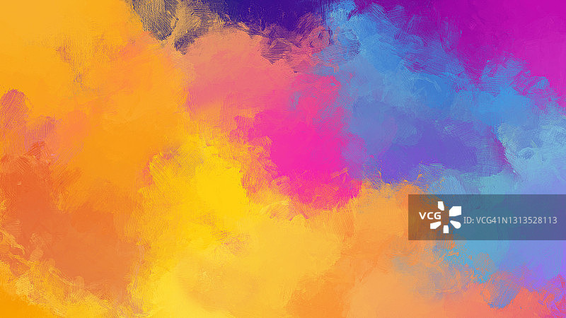 彩色油画笔触抽象背景图片素材