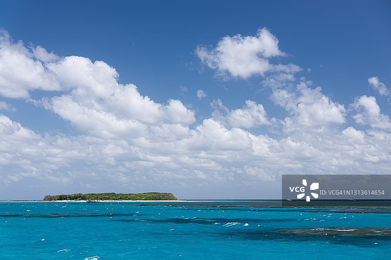 珊瑚环礁泻湖- Lady Musgrave岛，大堡礁图片素材