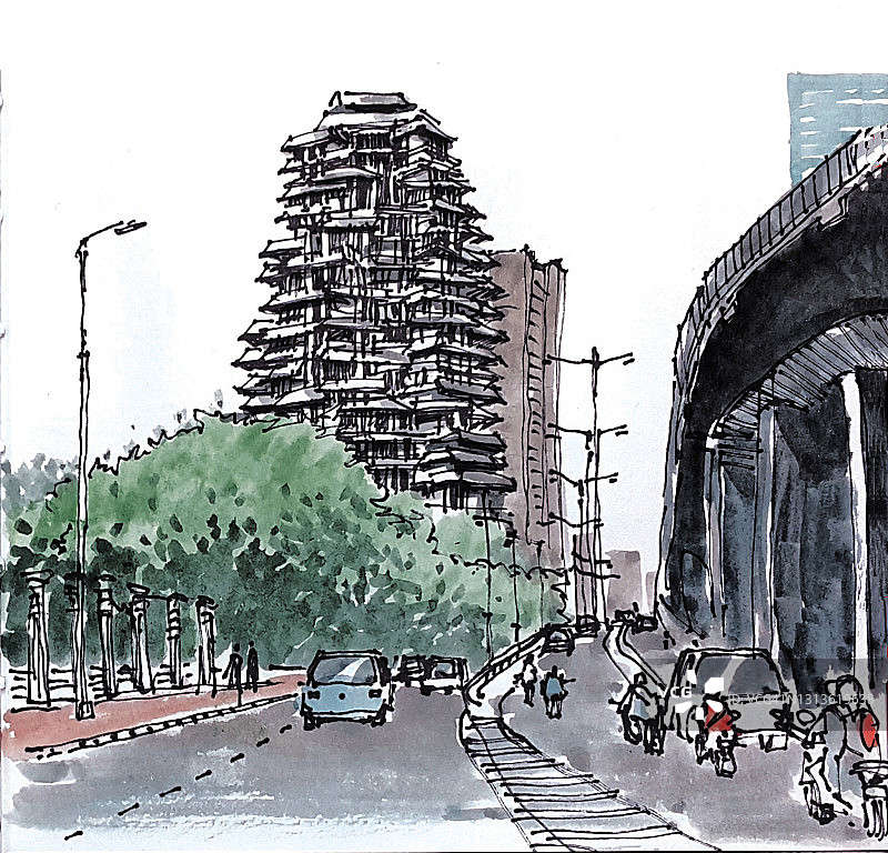 印度尼西亚雅加达城市风光图片素材