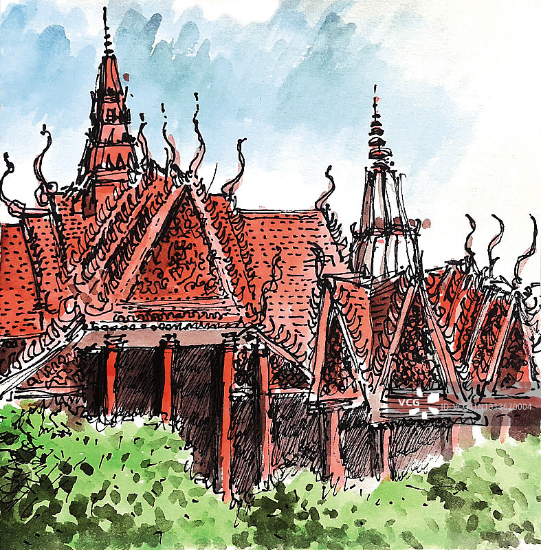 柬埔寨金边图片素材