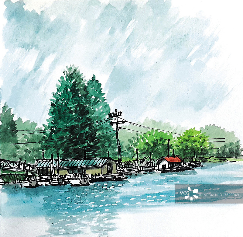 加拿大不列颠哥伦比亚省兰里堡图片素材