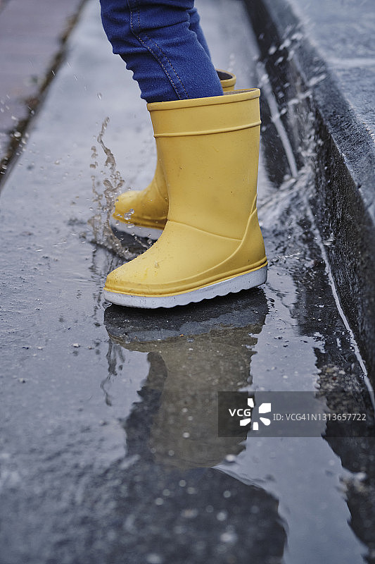 黄色雨靴图片素材