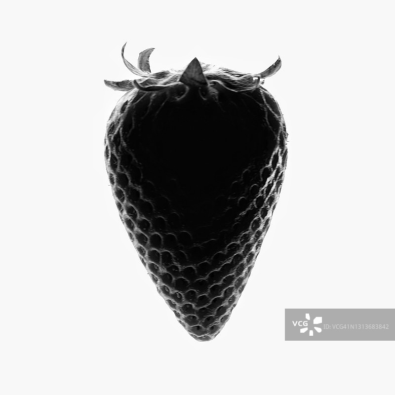 草莓剪影图片素材