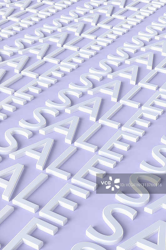白色SALE字样的紫色背景3D图图片素材