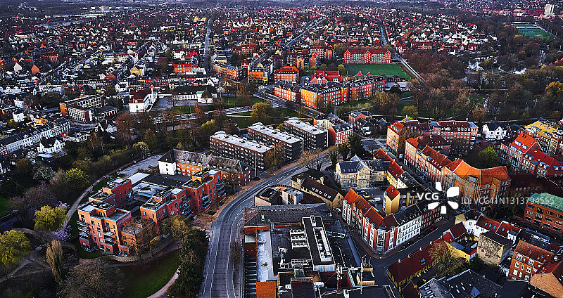 从市中心看到的景色图片素材