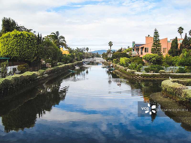 加利福尼亚洛杉矶威尼斯运河图片素材