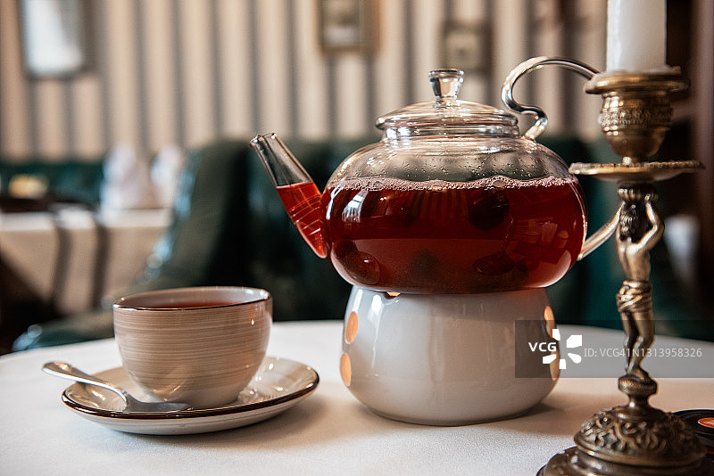 桌上的茶具图片素材