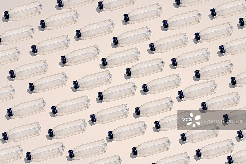 一排宠物瓶图片素材