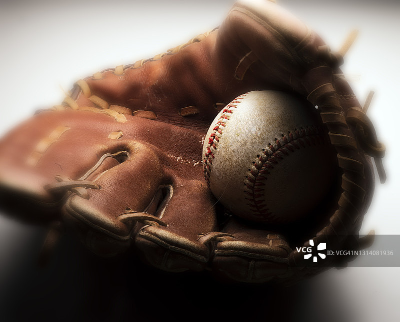 棒球手套与棒球图片素材