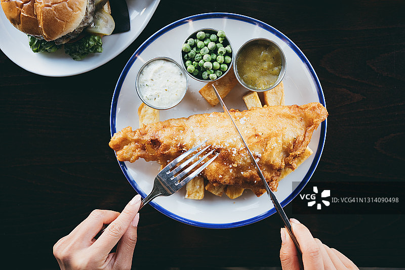 鱼和薯片图片素材