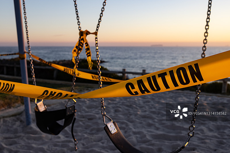 珀斯封锁——游乐场设备关闭图片素材