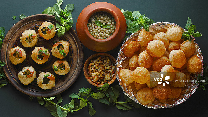 戈尔加帕或帕尼普里图片素材