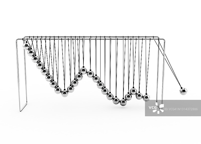 用于创建下降图的牛顿摆图片素材