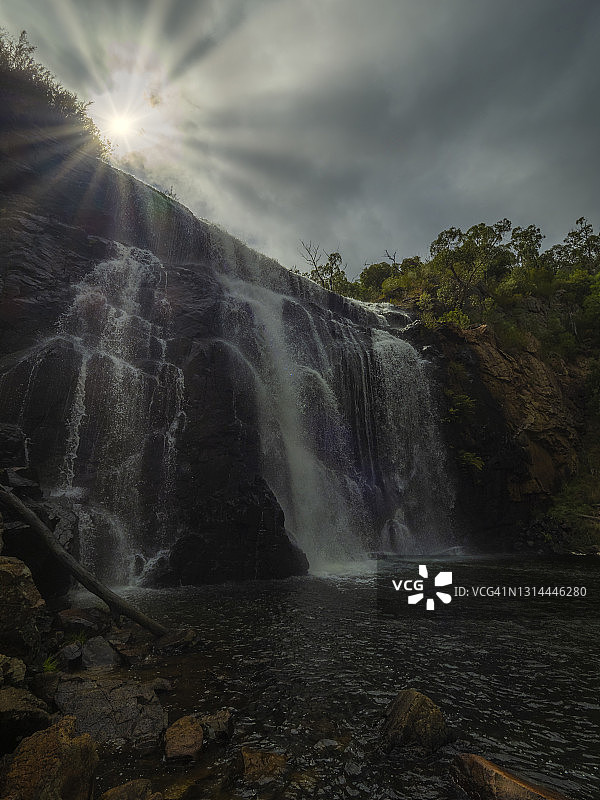 维多利亚格兰屏的麦肯齐瀑布图片素材