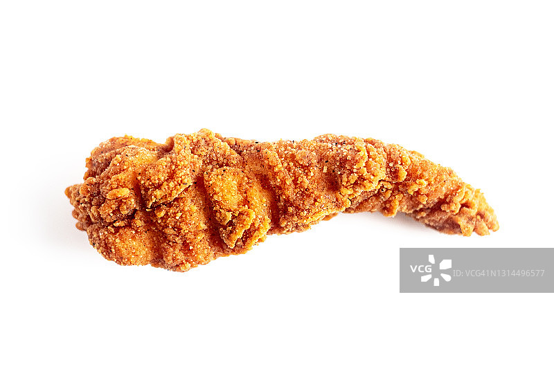 白色背景上的炸鸡条图片素材
