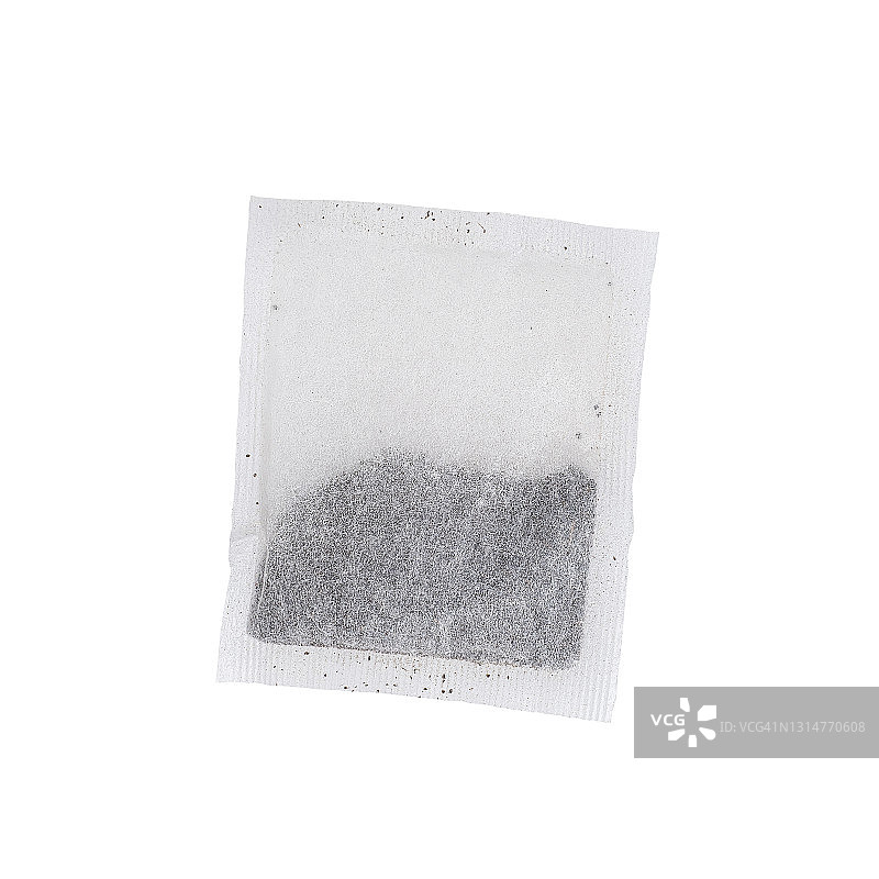 白色背景上的茶包图片素材