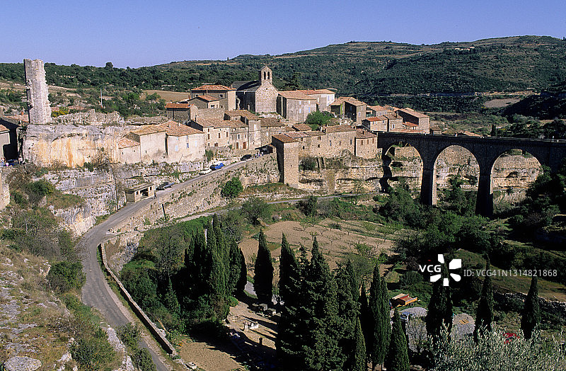 埃罗省的旅游村庄米内瓦图片素材