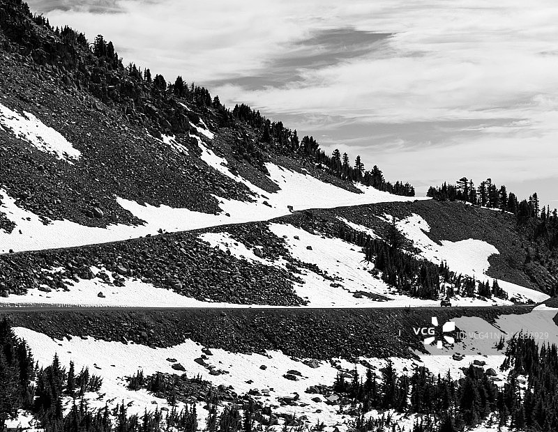 华盛顿州奥林匹克国家公园的飓风岭图片素材