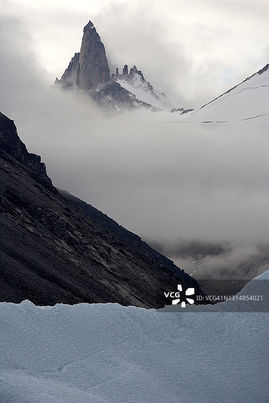 加拿大北极地区的冰川景观图片素材