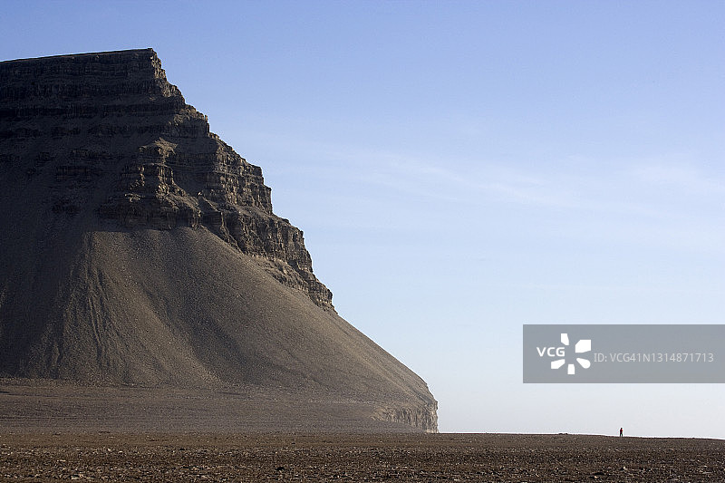 加拿大北极地区的岩石海岬图片素材