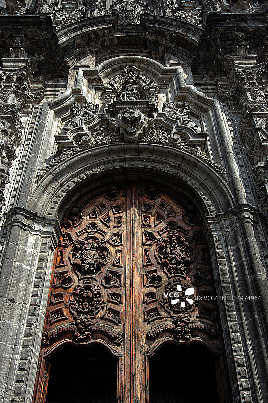 墨西哥城都主教座堂的都市圣体龛图片素材