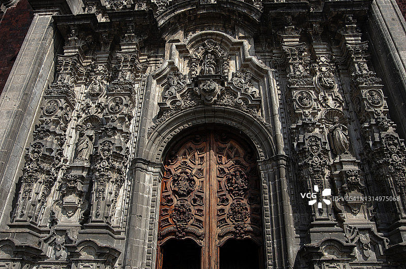 墨西哥城都主教座堂的都市圣体龛图片素材