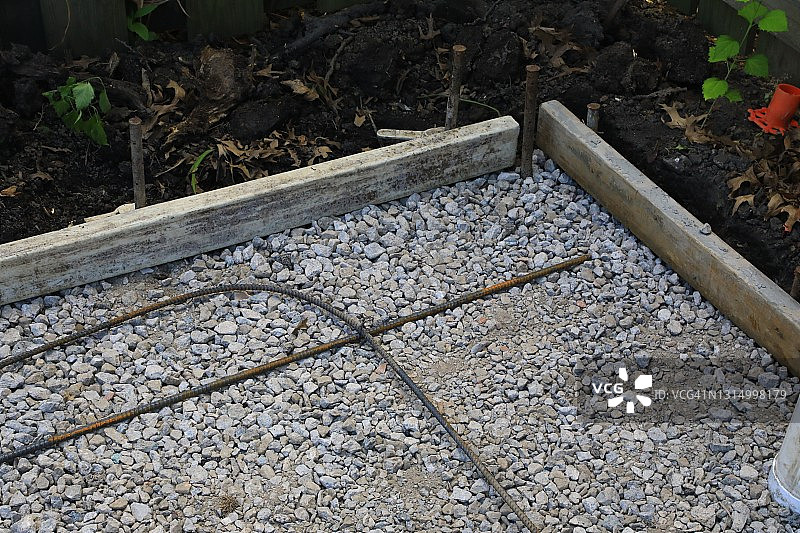 新混凝土的临时模板图片素材