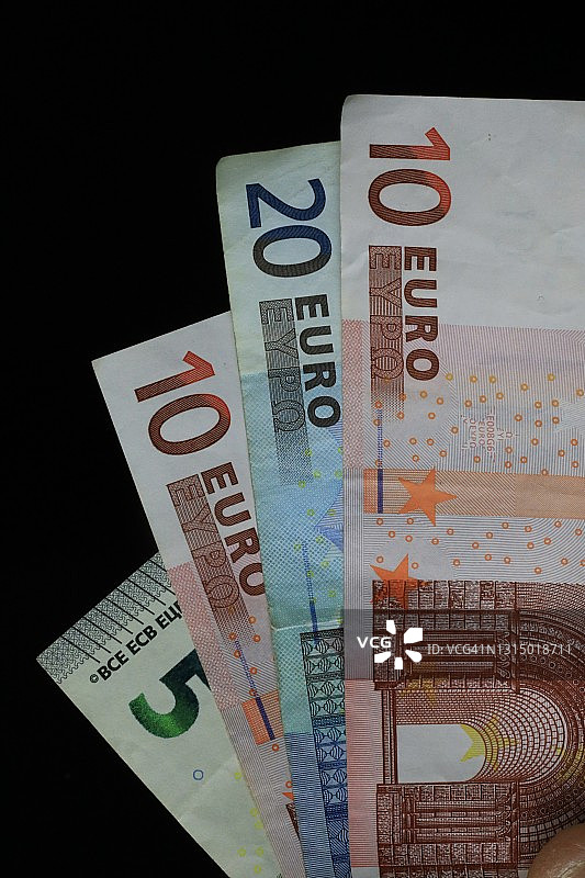 欧元纸币图片素材