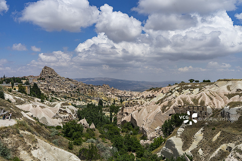 土耳其格雷梅卡帕多奇亚的壮丽山景与地标图片素材